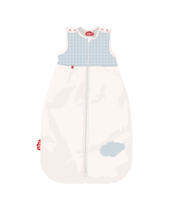 Gigoteuse biologique Vichy Blue | En coton bio et laine suisse | 0-6m, 6-24m, 24-48m
