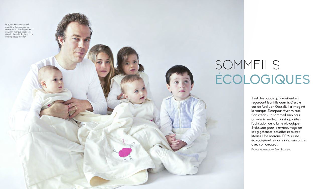 Photo de l'article du magazine suisse Babybook